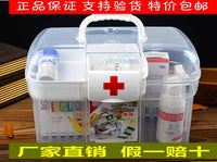 Transparent Plastic First Aid Kit for Home, Office, and Travel
