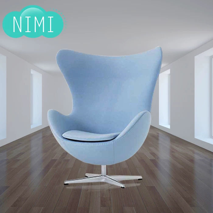 Nordic Designer Egg Chair Modern Fabric Lounge Chair for Living Room Hotel