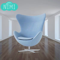 Nordic Designer Egg Chair Modern Fabric Lounge Chair for Living Room Hotel
