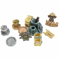 Miniature Resin Farmhouse Decor for Micro Landscape & Succulent Planters