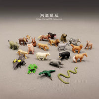 Miniature Animal Figurines for Micro Landscape Decor