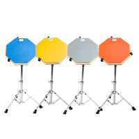 12-inch Silent Drum Pad Set with Stand, Silicone Practice Drum Pad for Basic Skills Training