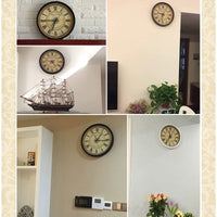 Aishida Nordic Silent Quartz Wall Clock for Living Room Decor