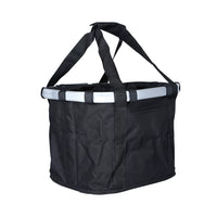 Waterproof Foldable Canvas Bicycle Basket for Front Handlebar - Mountain, Electric, and Folding Bikes