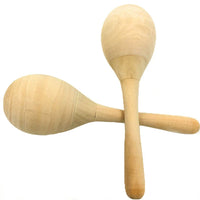 DIY Wooden Maraca Craft Kit for Kids, Paintable Musical Percussion Toy