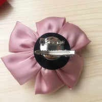 Korean Style Handmade Silk Fabric Flower Brooch Pin for Women