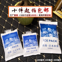 Reusable Water Injection Ice Pack for Food, Fruit, Seafood Preservation, Medical Cold Compress