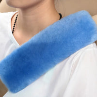 Genuine Australian Sheepskin Seat Belt Cover Shoulder Pad for Car Interior