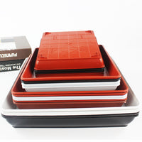Square Resin Plant Pot Saucer Drip Tray for Indoor Outdoor Gardening