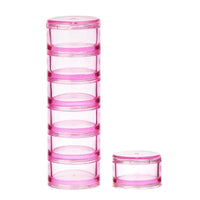 Portable Weekly Pill Organizer, Mini 7-Day Sealed Medicine Dispenser for Travel