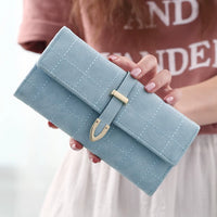 Fashion Long Wallet for Women, Korean Style Large Capacity Clutch Purse