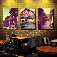 Vintage Shanghai Landscape Wall Art for Home and Commercial Decor
