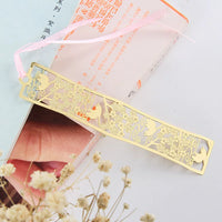 Japanese Style Cherry Blossom Metal Bookmark for Journals and Books