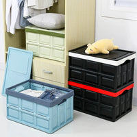 Foldable Car Trunk Organizer, Large Capacity Thickened Storage Box for Outdoor Camping & Multi-functional Use