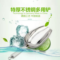Thickened Stainless Steel Multi-functional Scoop for Ice, Flour, Coffee, and Grains