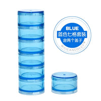 Portable Weekly Pill Organizer, Mini 7-Day Sealed Medicine Dispenser for Travel