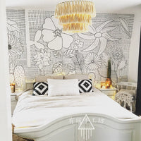 Hand-Woven Bohemian Macrame Lampshade for Living Room Bedroom Decor