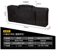 61-Key Electronic Keyboard Gig Bag with Thickened Sponge Padding, Waterproof and Portable
