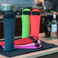 Neoprene Single Wine Bottle Insulated Carrier Bag with Handle, Protective Gift Packaging