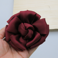 Korean Style Handmade Silk Fabric Flower Brooch Pin for Women