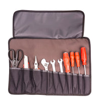 E-Net Heavy-Duty 600D Oxford Canvas Roll-Up Tool Bag for Repair and Maintenance