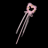 Kids' Heart Star Butterfly Fairy Wand with Wings for Girls' Performances