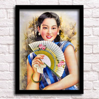 Old Shanghai Republic Era Cheongsam Beauty Retro Decorative Wall Art
