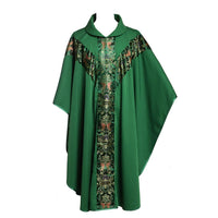 Embroidered Clergy Robe Vintage Long Gown for Mass Performance Workwear
