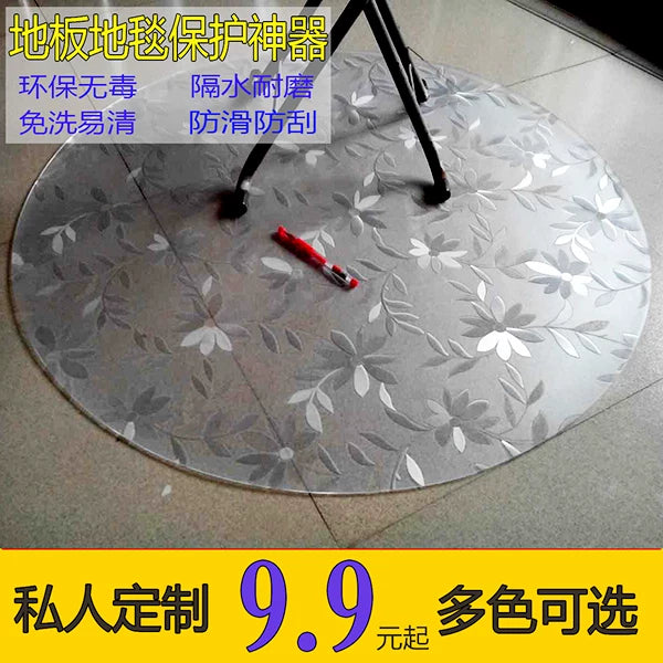 Waterproof Transparent PVC Floor Protector Mat for Hardwood Floors and Office Chair
