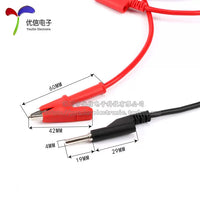 High-Quality Silicone Banana Plug to Alligator Clip Test Leads