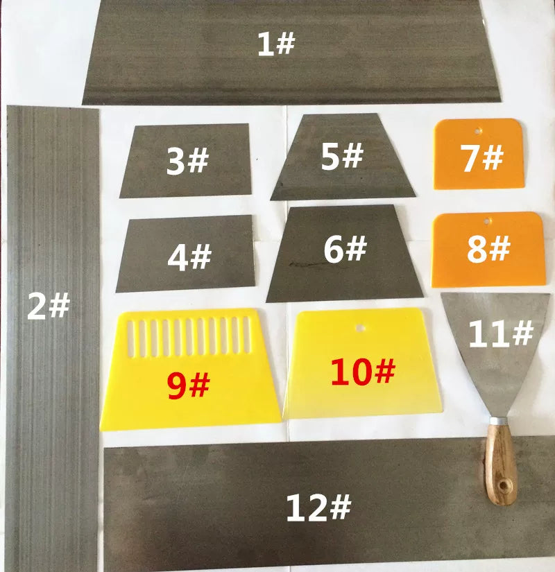 Stainless Steel Putty Scraper Tool for Automotive and Craft Applications