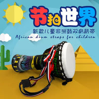 African Drum Strap Djembe Shoulder Strap for 10-13 inch Drums, Adult & Kids Beginner Performance Double Shoulder Strap