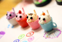 Kids' DIY Ultra-Light Clay Miniature Animal and Plant Pot Craft Kit