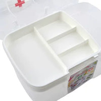 Transparent Plastic First Aid Kit for Home, Office, and Travel