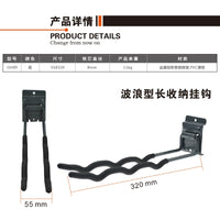 Metal Slatwall Hooks for Garage Storage, Garden Tools, Umbrellas, Shovels, and Rakes