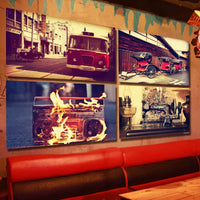 Vintage Shanghai Landscape Wall Art for Home and Commercial Decor