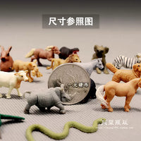 Miniature Animal Figurines for Micro Landscape Decor