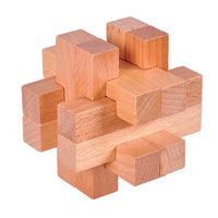 Adult Wooden Brain Teaser Puzzle Kongming Luban Lock