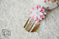 BJD Doll Japanese Style Fabric Hair Clip "Eternal Night" for 1/3, Uncle, and Large Female Dolls