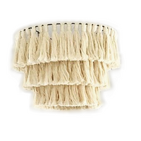Hand-Woven Bohemian Macrame Lampshade for Living Room Bedroom Decor