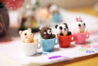 Kids' DIY Ultra-Light Clay Miniature Animal and Plant Pot Craft Kit