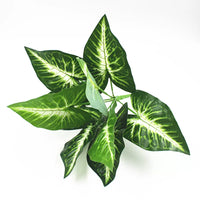 Artificial Green Plant Potted Decor - 9-Head Evergreen Faux Plant for Home and Event Decoration