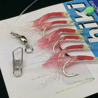 Baitfish Rig Fishing Hooks with Lure and Sinker for Whitefish and Culter