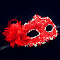 Halloween Masquerade Half-Face Mask for Women and Kids - Princess Cosplay Party & Runway Show