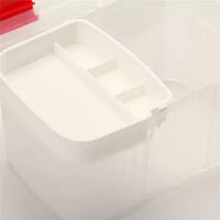 Transparent Plastic First Aid Kit for Home, Office, and Travel