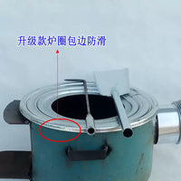 Outdoor Wood Burning Stove Portable Camping Cooker with Chimney for Frying and BBQ