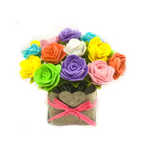 No-Sew DIY Felt Rose Bouquet Craft Kit for Kids