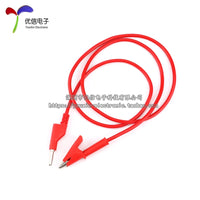 High-Quality Silicone Banana Plug to Alligator Clip Test Leads