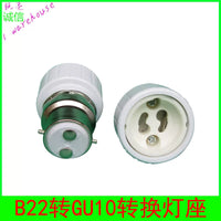 B22 to GU10 MR16 G5.3 E14 E27 Lamp Holder Converter Adapter, PBT Flame Retardant with Ceramic