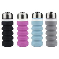 Collapsible Silicone Water Bottle, Large Capacity Portable Sports Kettle for Travel, Retractable